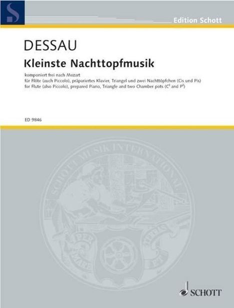 Dessau, P: Kleinste Nachttopfmusik, Noten