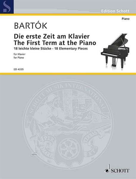 Bela Bartok: Die erste Zeit am Klavier Sz 53, Noten