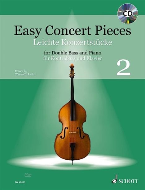 Easy Concert Pieces. Kontrabass und Klavier Band 2. Ausgabe mit CD, Noten