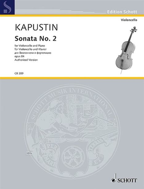 Nikolai Kapustin: Sonata No. 2 Nr. 2 op. 84 (1997), Noten