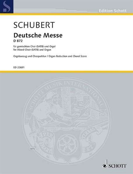 Franz Schubert: Deutsche Messe op. D 872 (1827), Noten