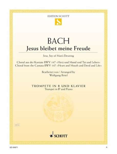 Johann Sebastian Bach: Jesus bleibet meine Freude, Noten