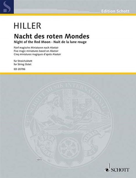 Wilfried Hiller: Nacht des roten Mondes, Noten