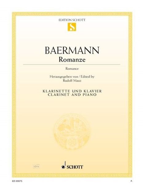 Carl Baermann: Romanze, Noten