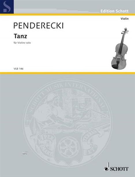 Krzysztof Penderecki: Tanz, Noten