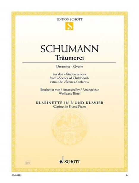 Robert Schumann: Träumerei op. 15/7, Noten