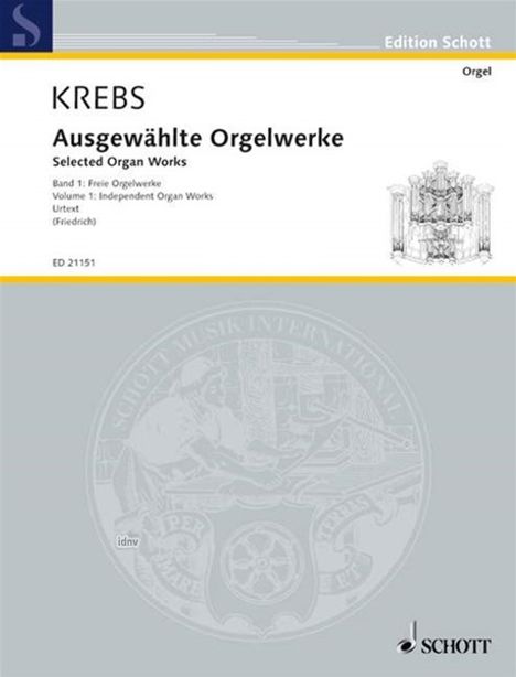 Johann Ludwig Krebs: Ausgewählte Orgelwerke, Noten