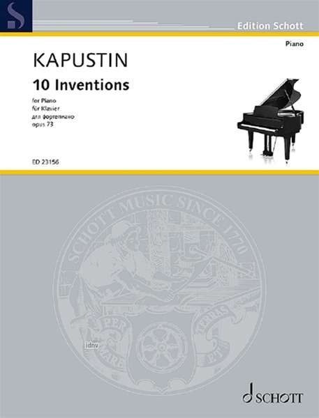 Nikolai Kapustin: 10 Inventions op. 73 (1993), Noten