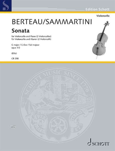 Martin Berteau: Sonate op. 1/3, Noten
