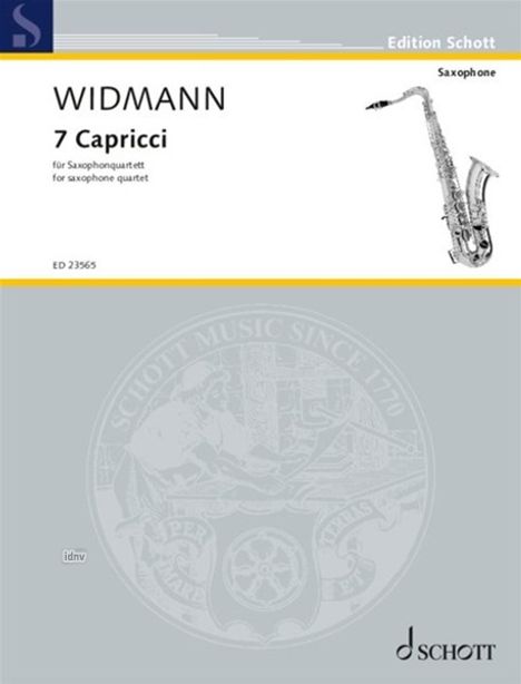 Jörg Widmann: 7 Capricci (2021), Noten