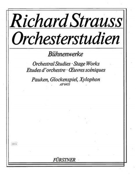 Richard Strauss: Orchesterstudien aus seinen Bü, Noten