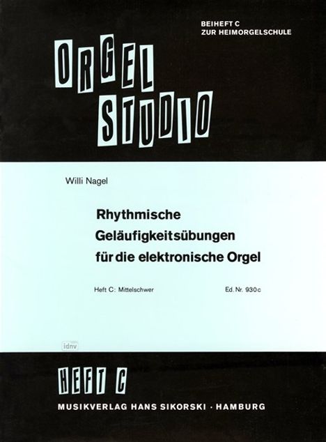 Willi Nagel: Rhythmische Geläufigkeitsübung, Noten