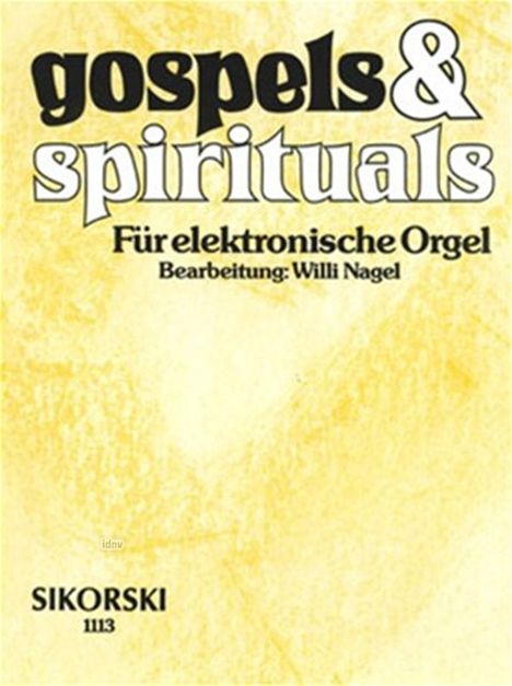 Gospels &amp; Spirituals, Noten