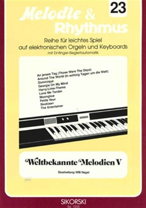 Melodie &amp; Rhythmus, Heft 23: W, Noten