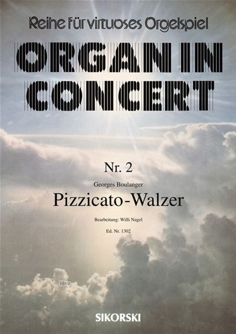 Georges Boulanger: Pizzicato-Walzer, Noten