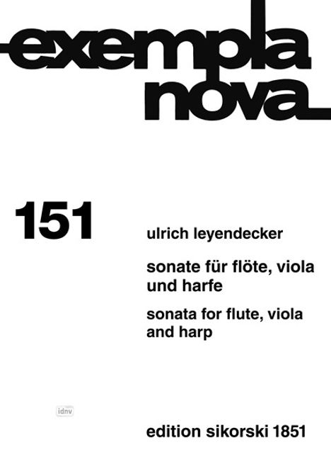 Ulrich Leyendecker: Sonate, Noten