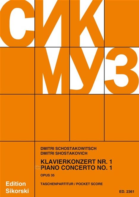 Dmitri Schostakowitsch: Schostak.,D.        :Ko /TP /Klav-solo,StrOrch, Noten