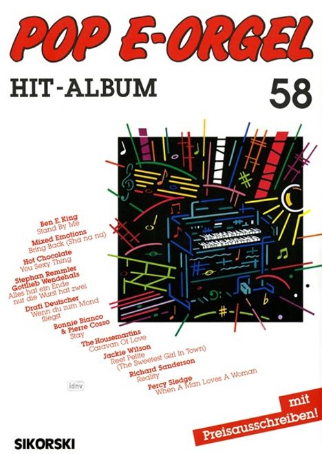 Pop E-Orgel Hit-Album, Heft 58, Noten
