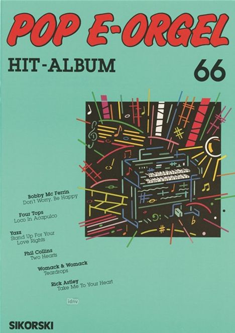Pop E-Orgel Hit-Album, Heft 66, Noten