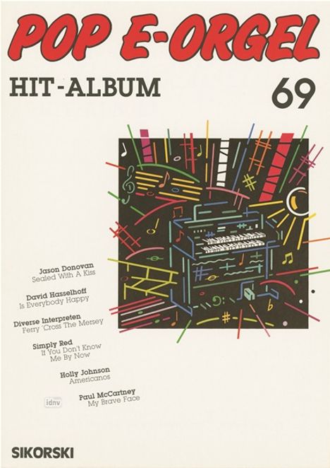 Pop E-Orgel Hit-Album, Heft 69, Noten