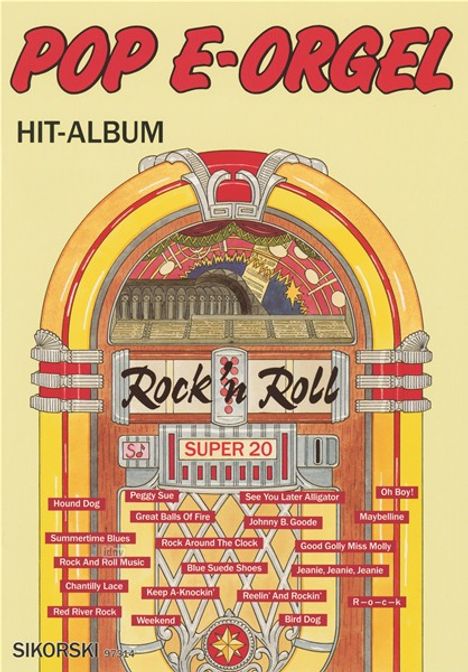 Pop E-Orgel Hit-Album Super 20: Rock 'n' Roll, Noten