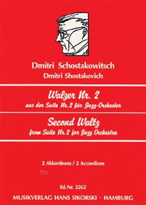 Dmitri Schostakowitsch: Walzer Nr. 2 aus der Suite Nr., Noten