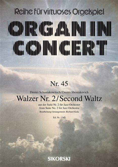 Dmitri Schostakowitsch: Walzer Nr. 2 aus der Suite Nr., Noten