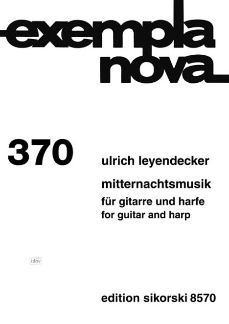 Ulrich Leyendecker: Mitternachtsmusik, Noten