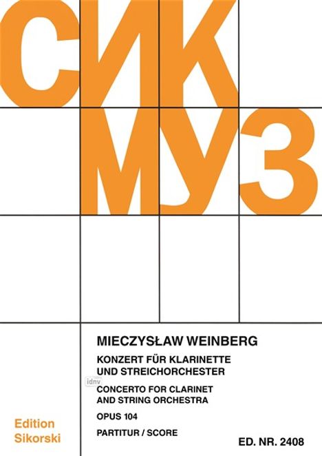Mieczyslaw Weinberg: Konzert op. 104, Noten