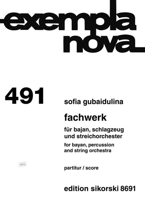 Sofia Gubaidulina: Fachwerk, Noten