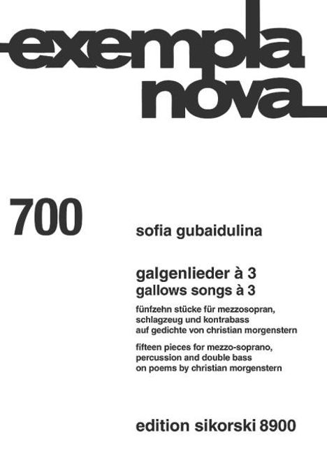 Galgenlieder à 3, Buch