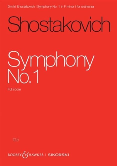 Dmitri Schostakowitsch: Sinfonie Nr. 1 für Orchester, Noten