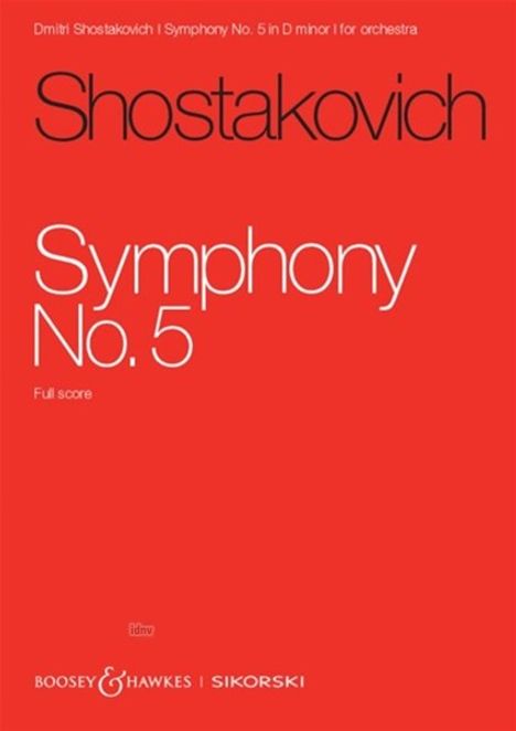 Dmitri Schostakowitsch: Sinfonie Nr. 5 d-Moll op. 47, Noten