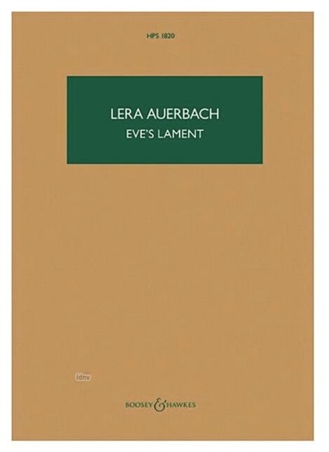 Lera Auerbach: Eve’s Lament, Noten