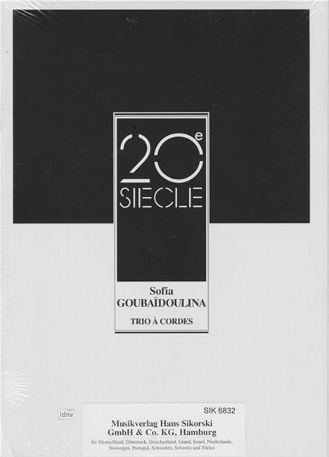 Sofia Gubaidulina: Streichtrio, Noten