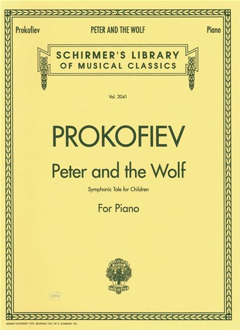 Sergej Prokofjew: Peter und der Wolf op. 67, Noten