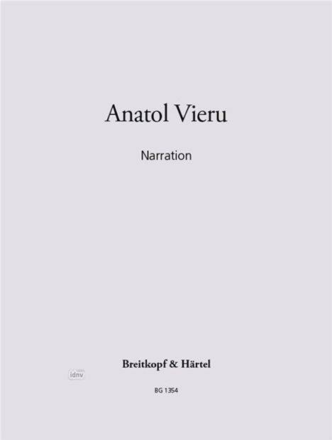 Anatol Vieru: Narration, Noten