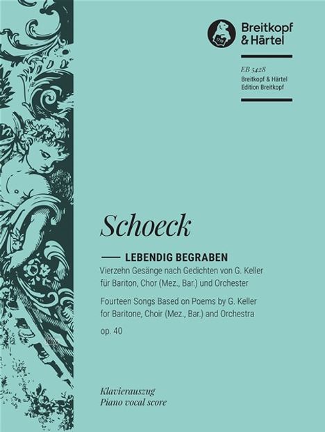 Othmar Schoeck: Lebendig begraben op. 40, Noten