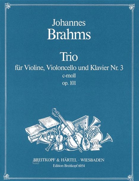 Johannes Brahms: Klaviertrio Nr. 3 c-moll op. 101, Noten