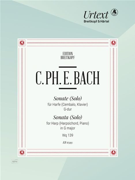 Carl Philipp Emanuel Bach: Sonate (Solo) G-dur Wotq 139, Noten