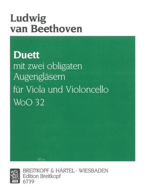 Ludwig van Beethoven: Beethoven,L.v.      :Duett mit 2 Obl... /Va,Vc /BR, Noten