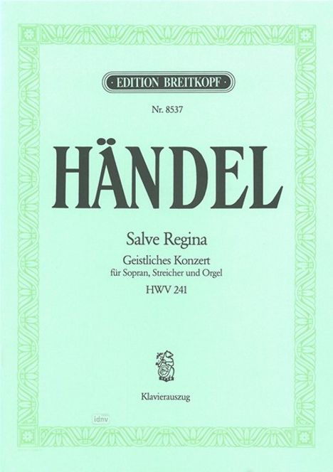 Georg Friedrich Händel: Salve Regina HWV 241, Noten