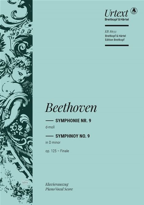Finale der Sinfonie Nr.9 op.125 (mit der Ode an die Freude), Klavierauszug, Noten