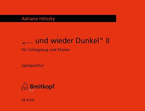 Adriana Hölszky: ... und wieder Dunkel II W 27, Noten