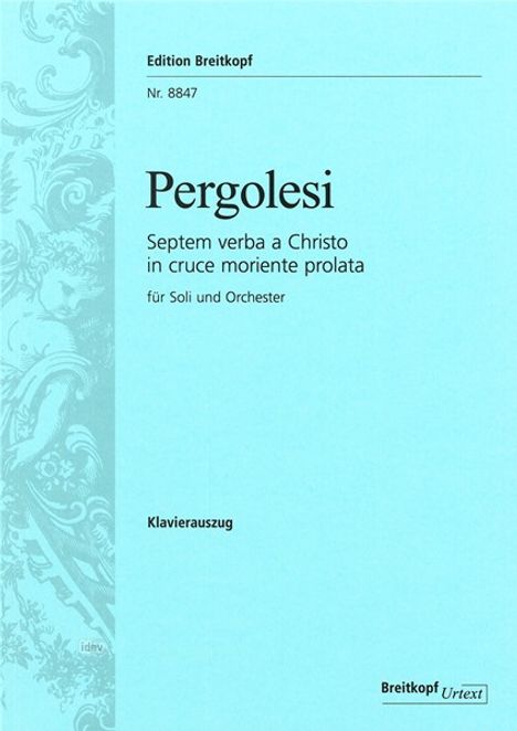 Septem verba a Christo in cruce moriente prolata (Klavierauszug), Noten