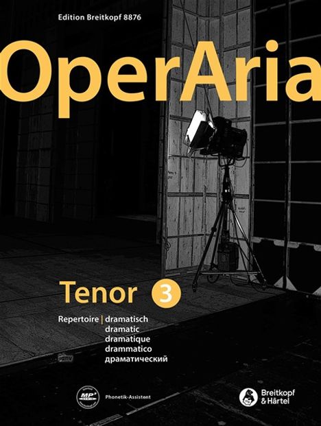 OperAria. Tenor Band 3: dramatisch, Noten