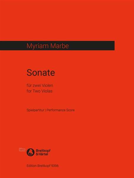 Myriam Marbe: Sonate für zwei Violen, Noten