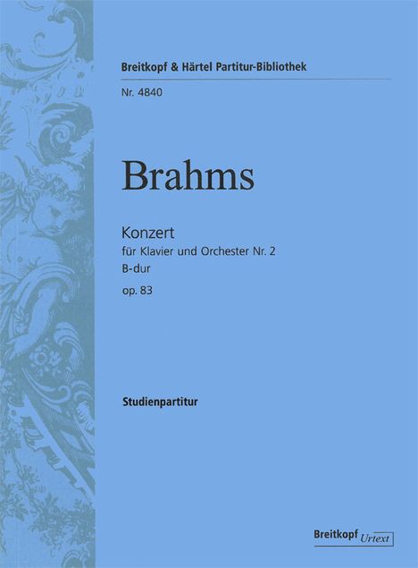 Johannes Brahms: Brahms,J.           :Konzert f. Kla...15 /ST,U /BR, Noten