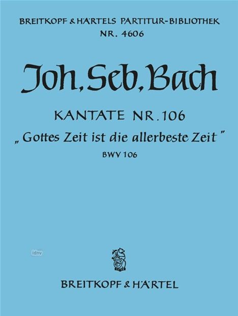 Kantate Es-Dur BWV 106 "Actus, Noten