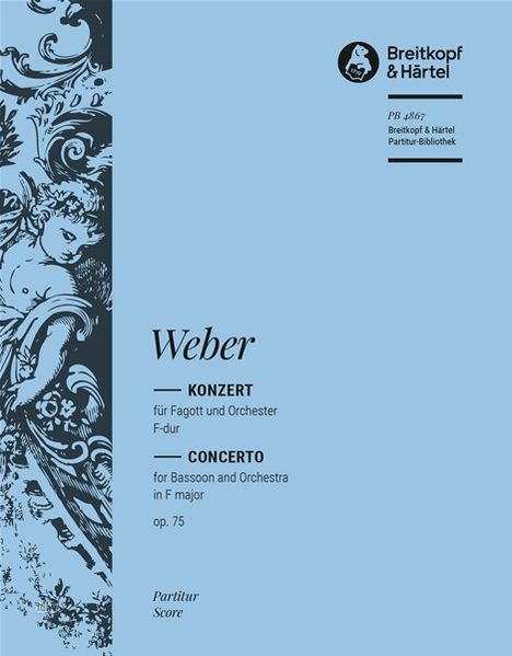 Carl Maria von Weber: Fagottkonzert F-dur op. 75, Noten